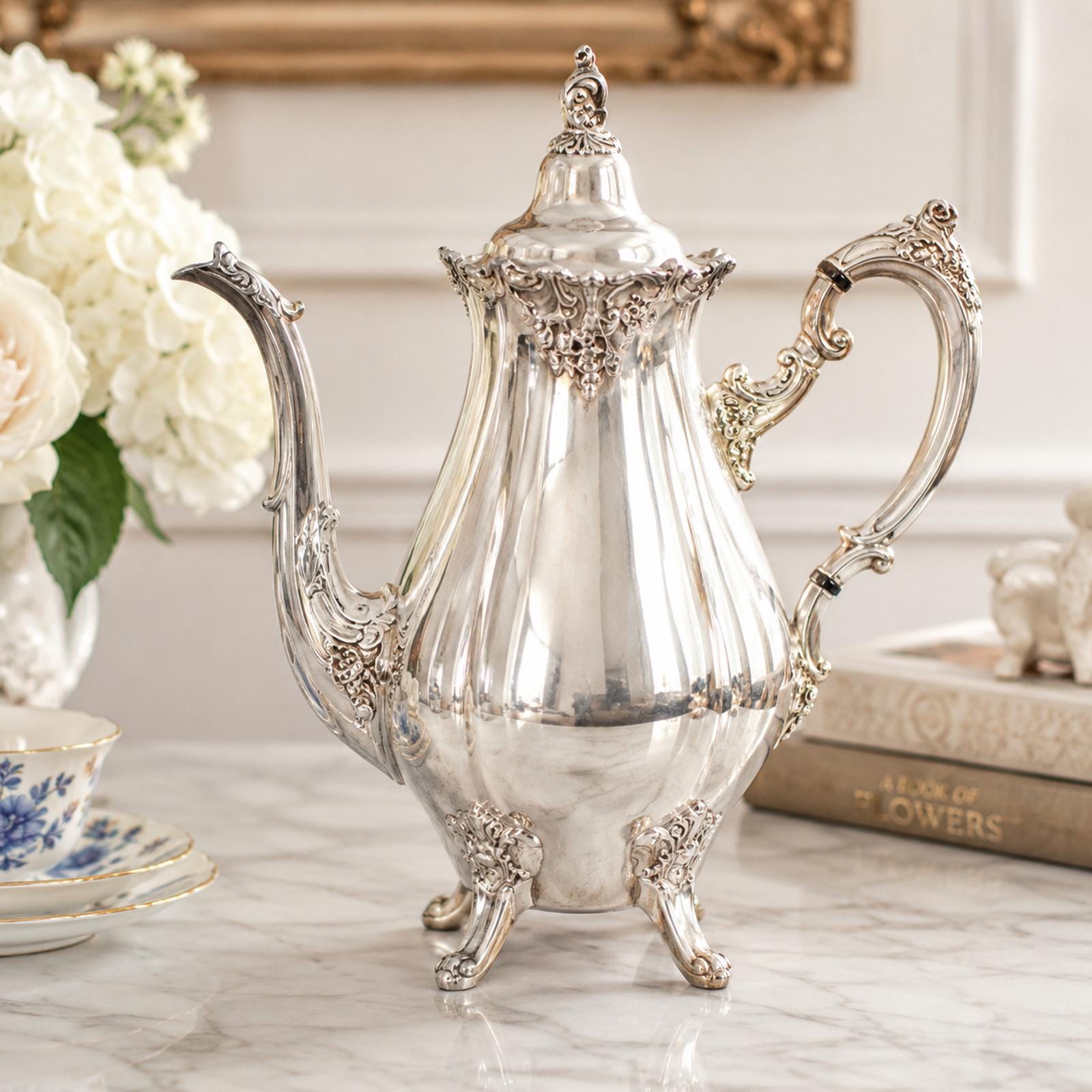 Silver Tea Pot Wallace - Etsy