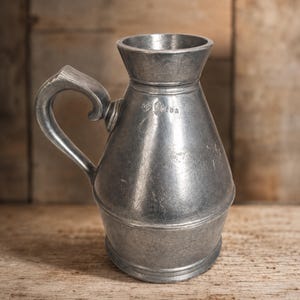 Vintage Wilton Armetale RWP Irish Haystack Measure Jug 6” Plough Tavern USA
