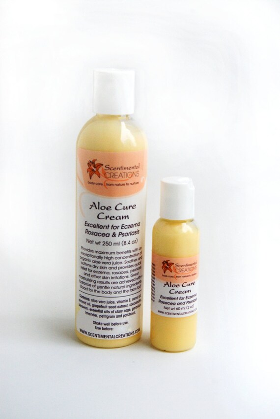 Aloe Cure Cream - for Eczema & Psoriasis - Etsy
