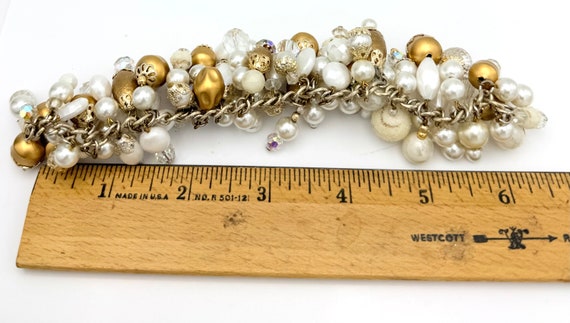 Pearl Chrystal   dangle link  Bracelet  cha cha b… - image 4