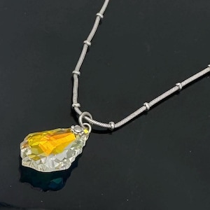 Kirks Folly Necklaces AB Crystal Rhinestone silver chain pendant necklace