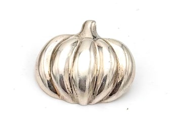 Sterling silver Pumpkin   Pendant  925 slider pendant jewelry making halloween