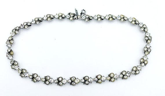 Bogoff Rhinestone necklace   clear Crystal  Weddi… - image 1