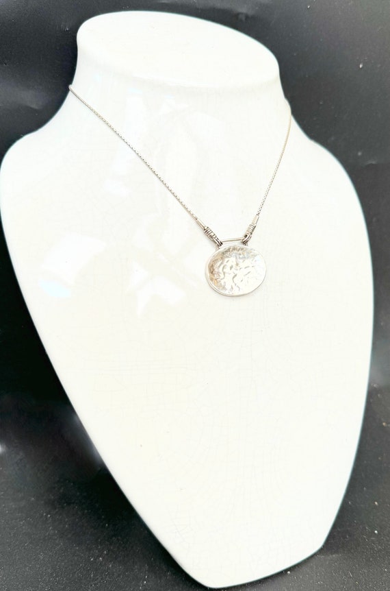 SILPADA Sterling silver necklace   hammered  oval… - image 4