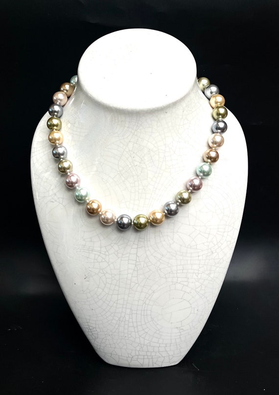 Kenneth Jay Lane  pearl necklace  Signed KJL past… - image 4