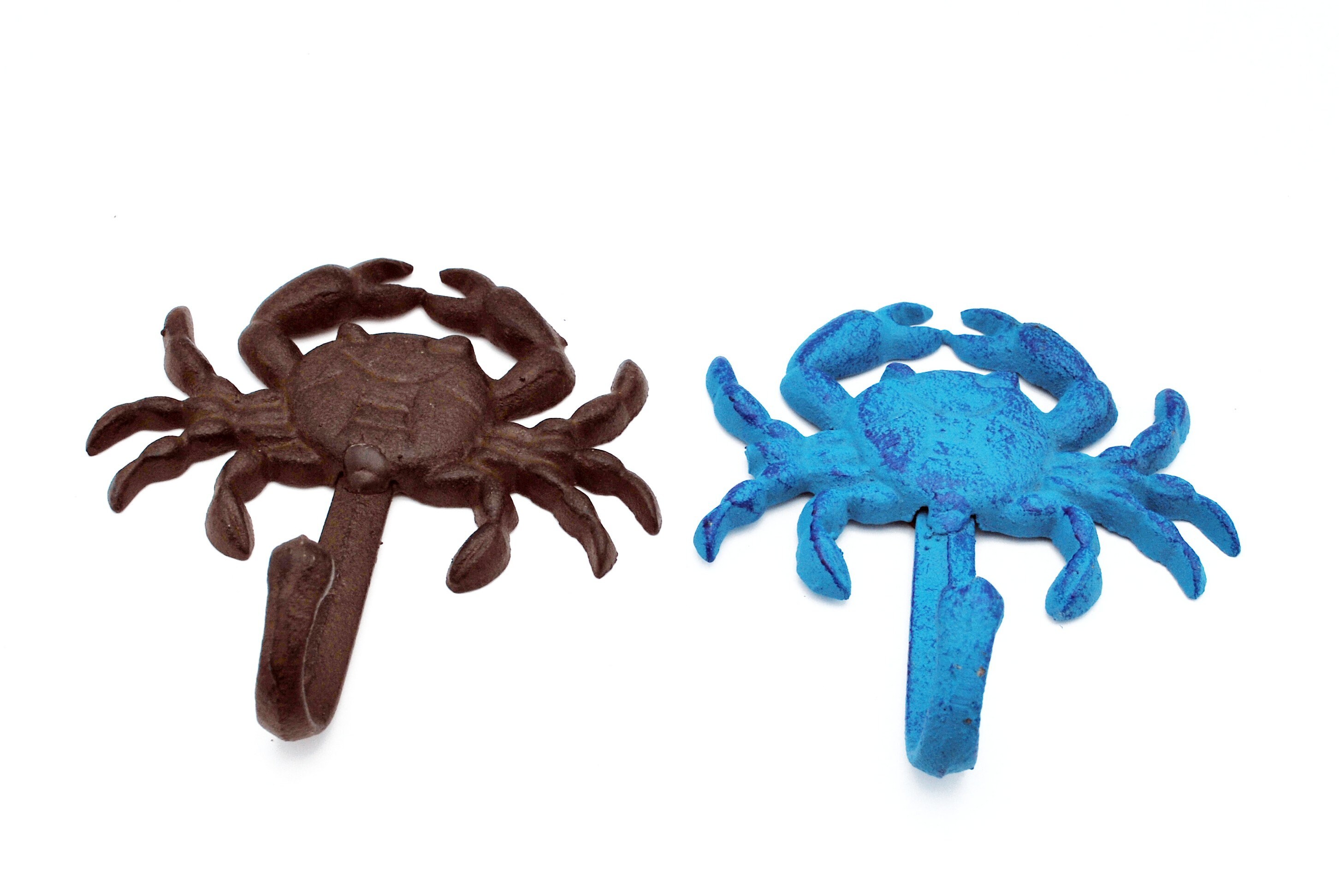 Krabbe Haken Wandhalterung nautische Eisen Rost braun blau | Etsy