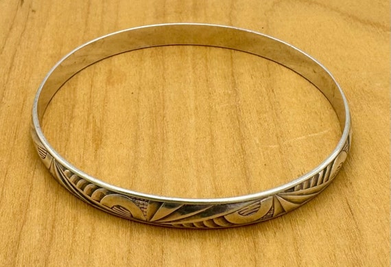 Sterling Silver Danecraft   Bangle Bracelet - image 6