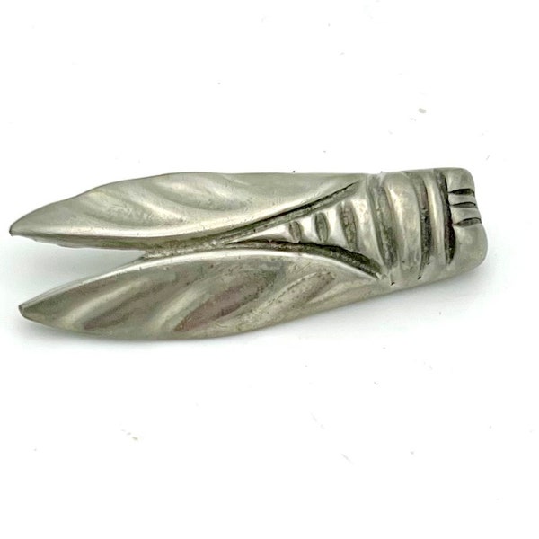 Alexis Kirk bug  Brooch pewter silver winged insect pin