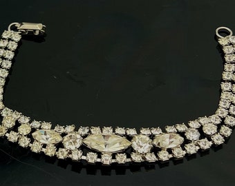Weiss  Rhinestone bracelet clear crystal  rhinestone tennis bracelet