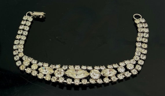 Weiss  Rhinestone bracelet clear crystal  rhinest… - image 1