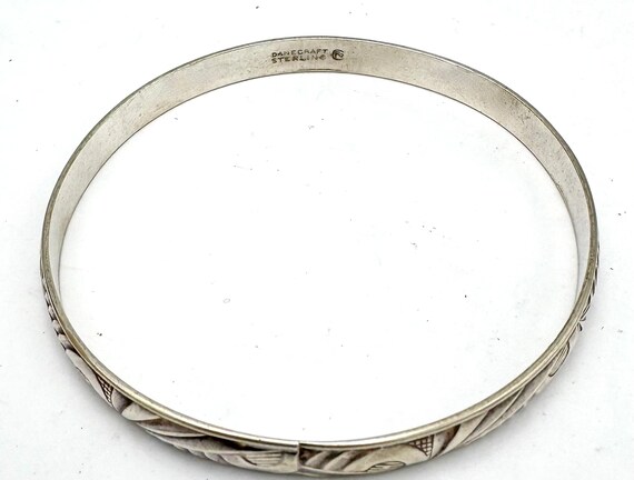 Sterling Silver Danecraft   Bangle Bracelet - image 5