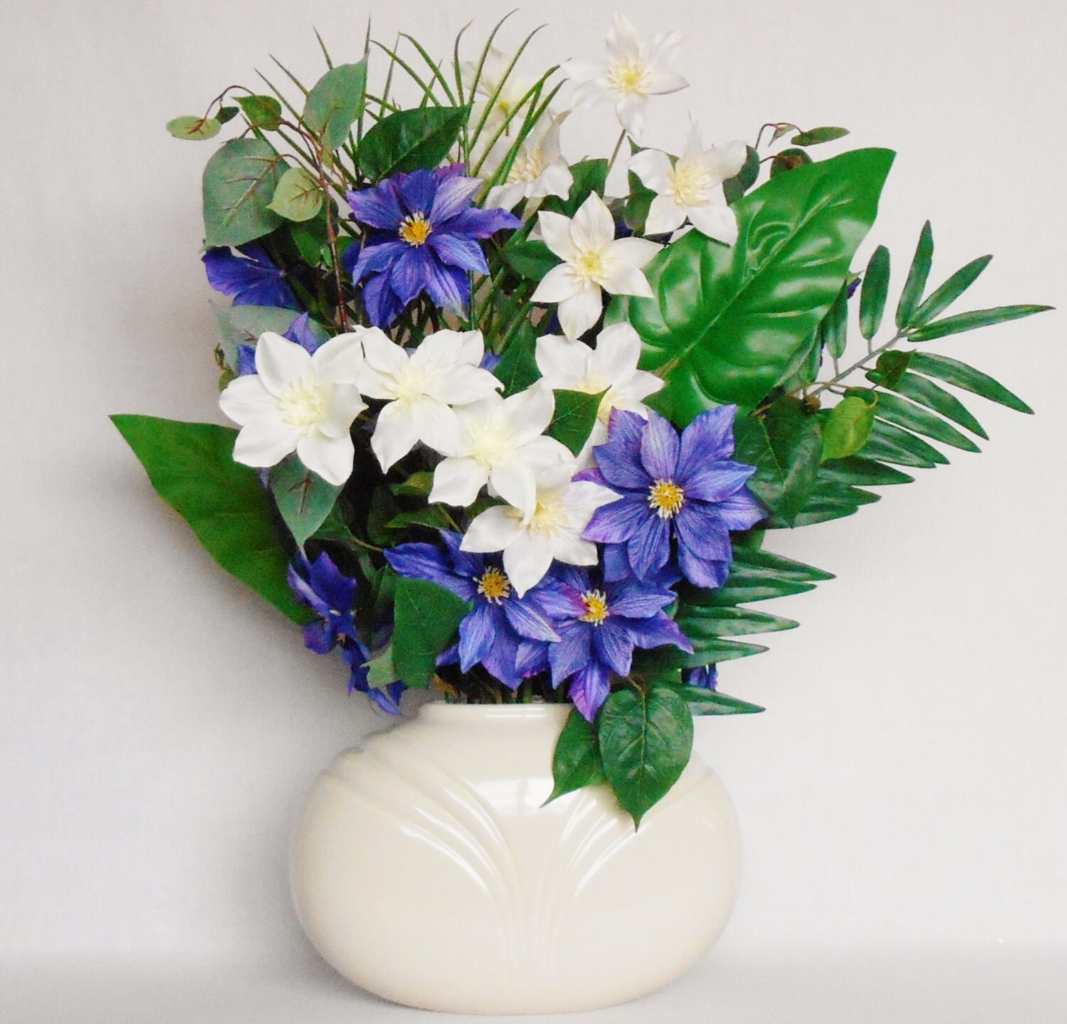 Artificial Flower Arrangement Tropical Flowers Purple & Etsy
