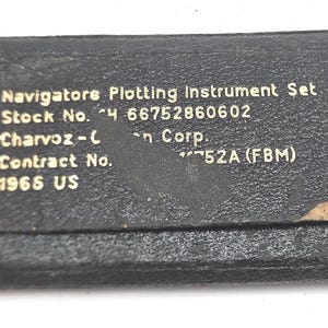Vintage 1966 Charvoz US Military Navigators Plotting Instrument Set – Aviation & Navigation Collectible