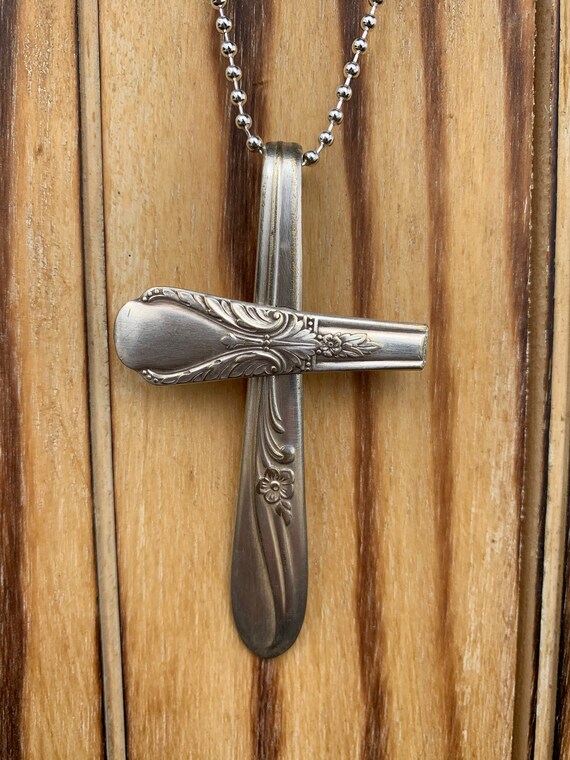 Cross spoon necklace discount