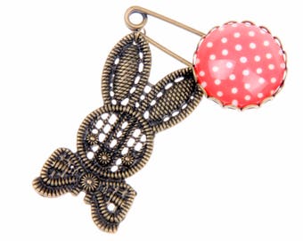 Rabbit Brooch