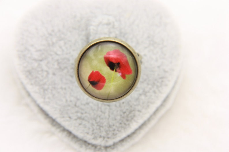 poppy SET earrings and ring squirrel