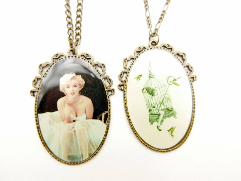 3040c cage Necklace Marilyn Monroe Necklace