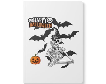 Happy Halloween Skeleton Journal | Softcover Notebook