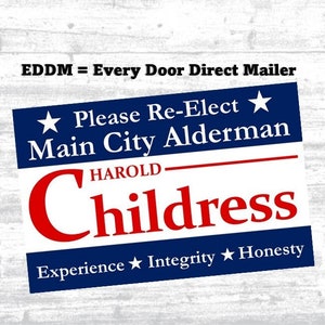 Political - EDDM Postcard - Political Mailer - Two Sided Postcard - EDDM Mailer