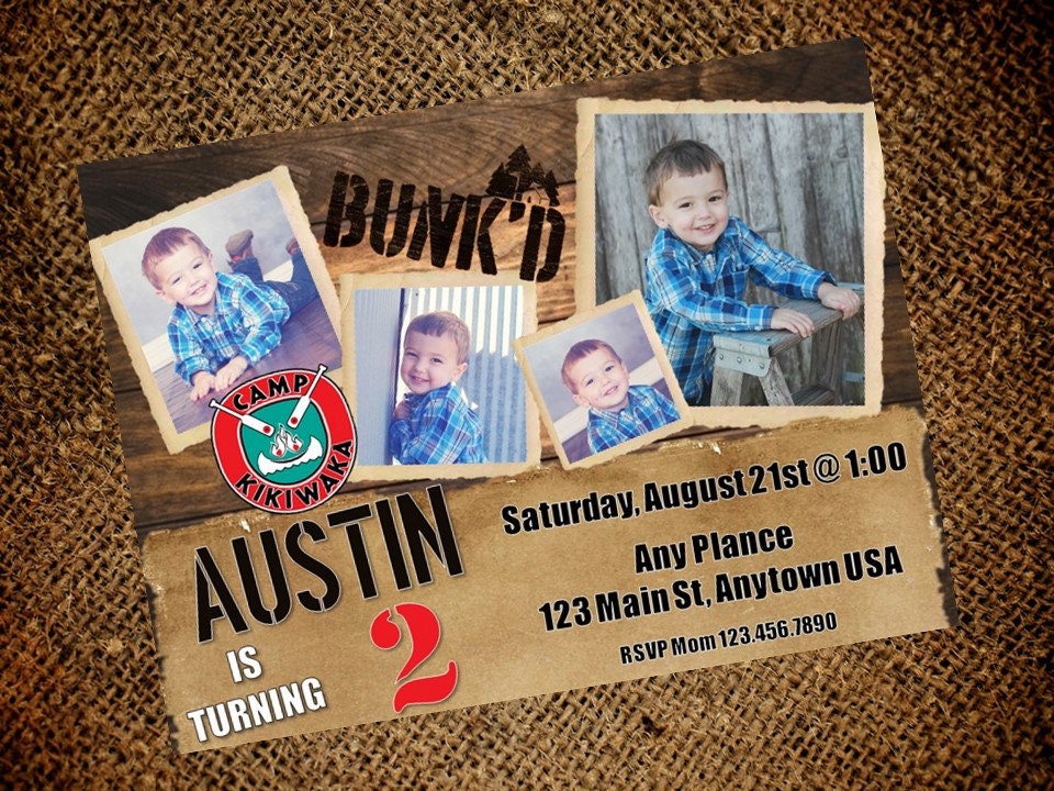 Bunk'd Camp Kikiwaka Birthday Invitation - Etsy