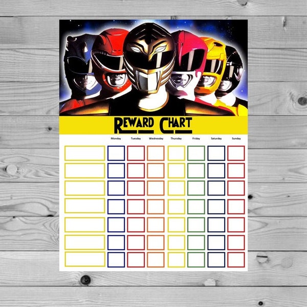 Power Rewards Chart Etsy UK