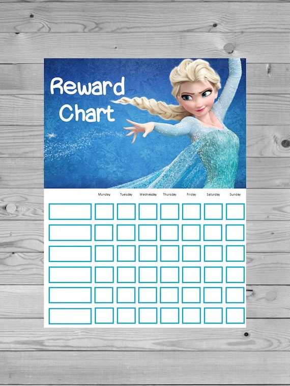 Frozen Sticker Chart Free