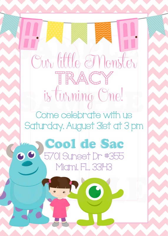 personalized monsters inc inspired