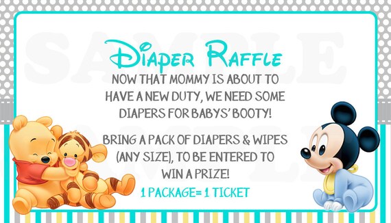 Winnie The Pooh Baby Mickey Mouse Inspired Baby Shower Printable Diaper Raffle Tickets By The Lovely Memories Catch My Party Winnie The Pooh Baby Mickey Mouse Inspired Baby Shower Printable Diaper Raffle Tickets By The Lovely Memories Catch My Party