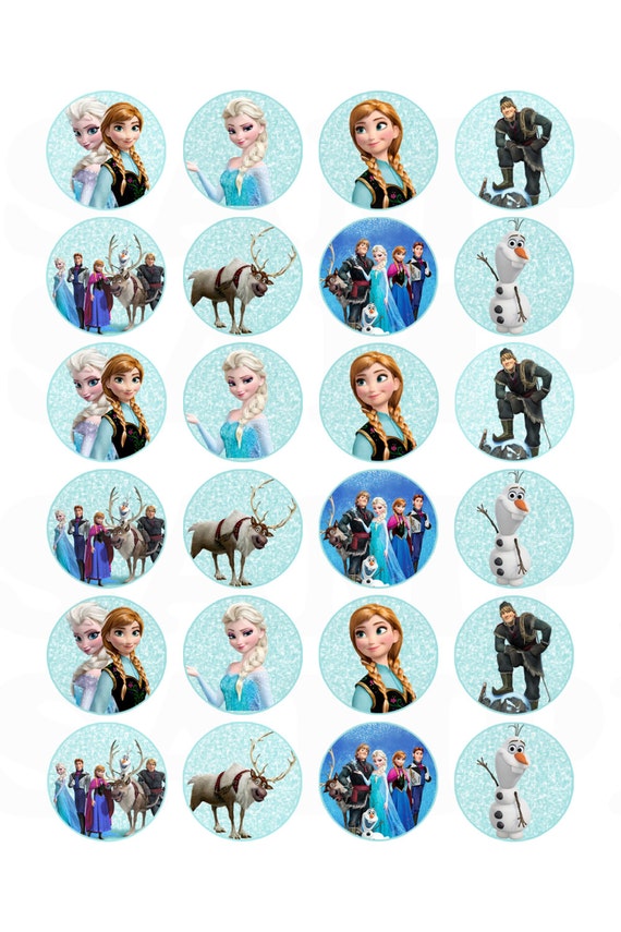 Frozen Inspired Disney Birthday Hershey Kisses Stickers Labels 3/4" - Printable file. Il_570xn