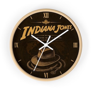 Indiana Jones Clock - Etsy