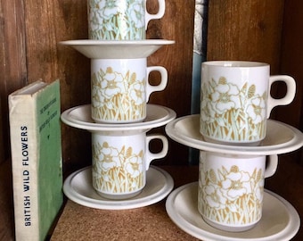 Vintage Hornsea 'fleur' Dinnerware: 1970s Floral Tableware