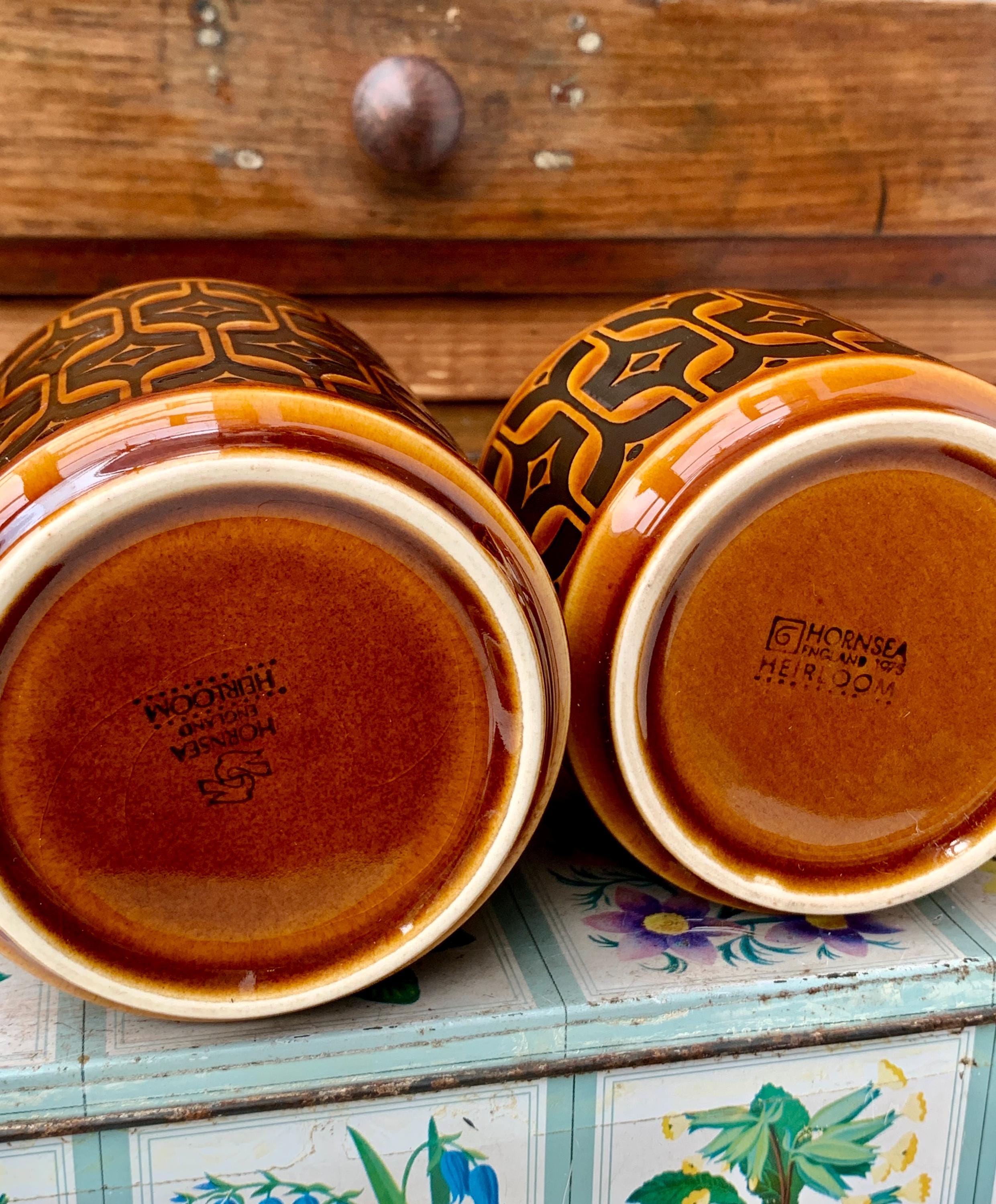 Hornsea Pottery 'heirloom' Autumn Brown Collection. Various Items