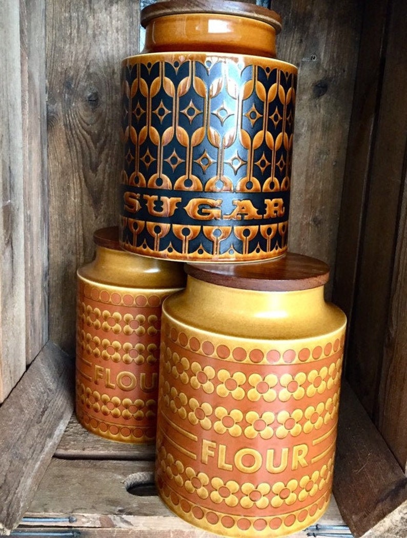 LARGE vintage Hornsea Pottery storage jars. Each sold Etsy