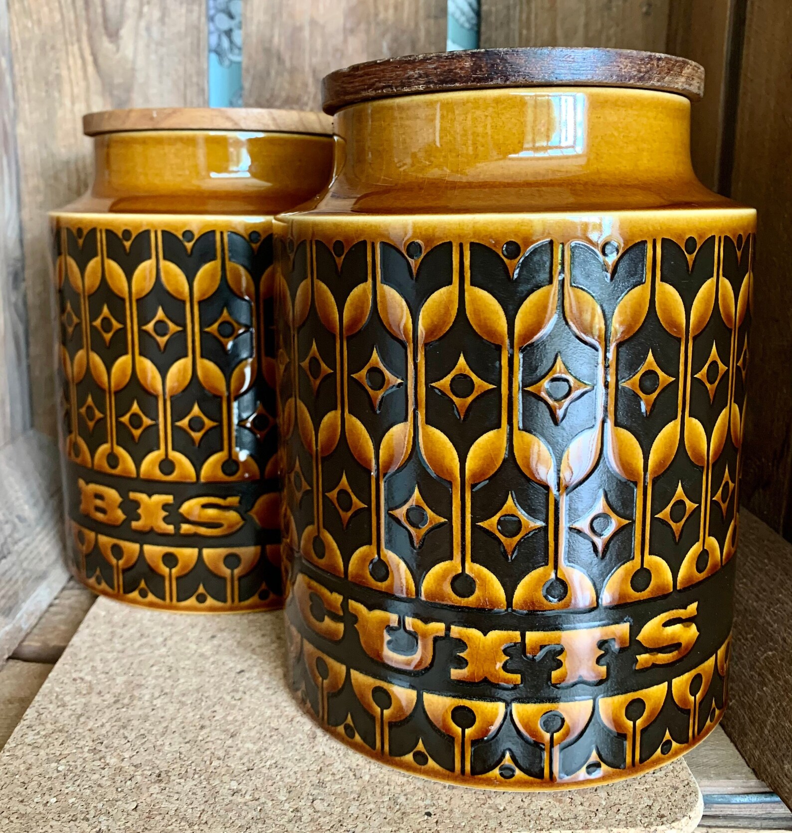 LARGE vintage Hornsea Pottery storage jars. Each sold Etsy