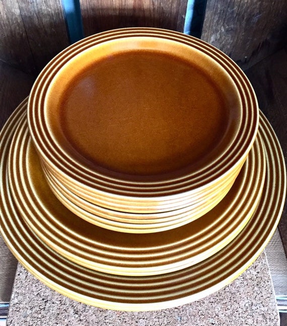SIX Hornsea Pottery SAFFRON Side Plates Good Condition 