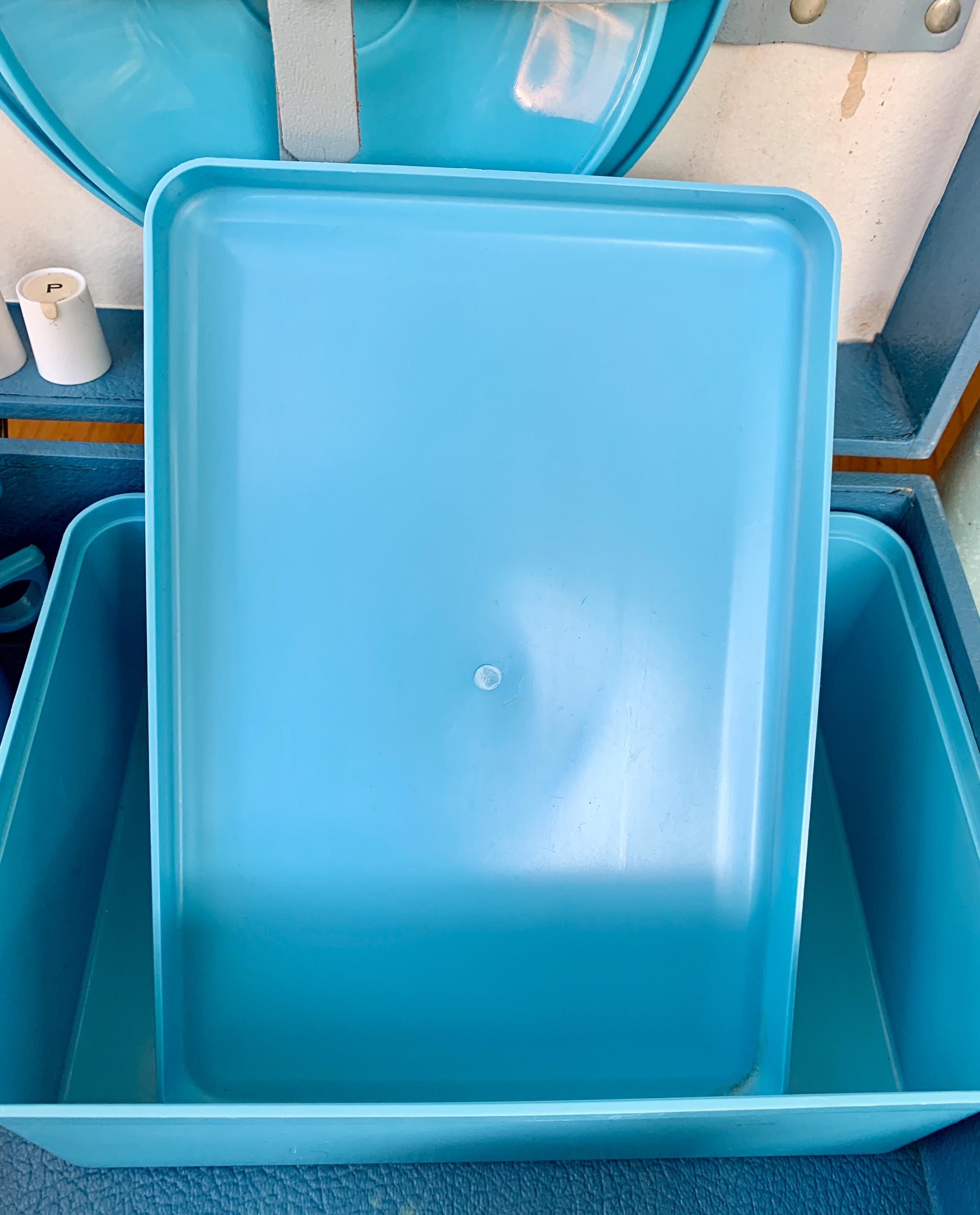 Vintage Sirram Picnic Set for Two People. Hard Case With Cups