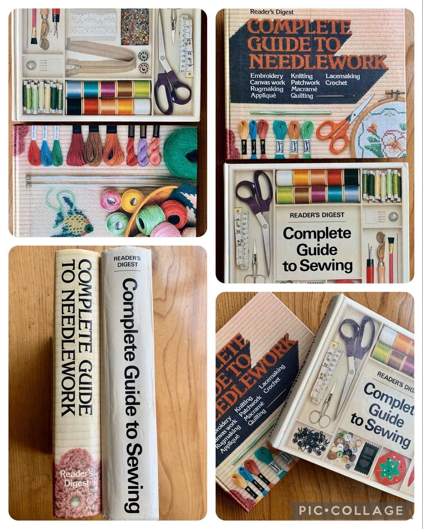 Vintage Reader's Digest Complete Guides - Sewing & Needlework. TWO available, sold separately. Both in great condition. Published 1970/80s.
