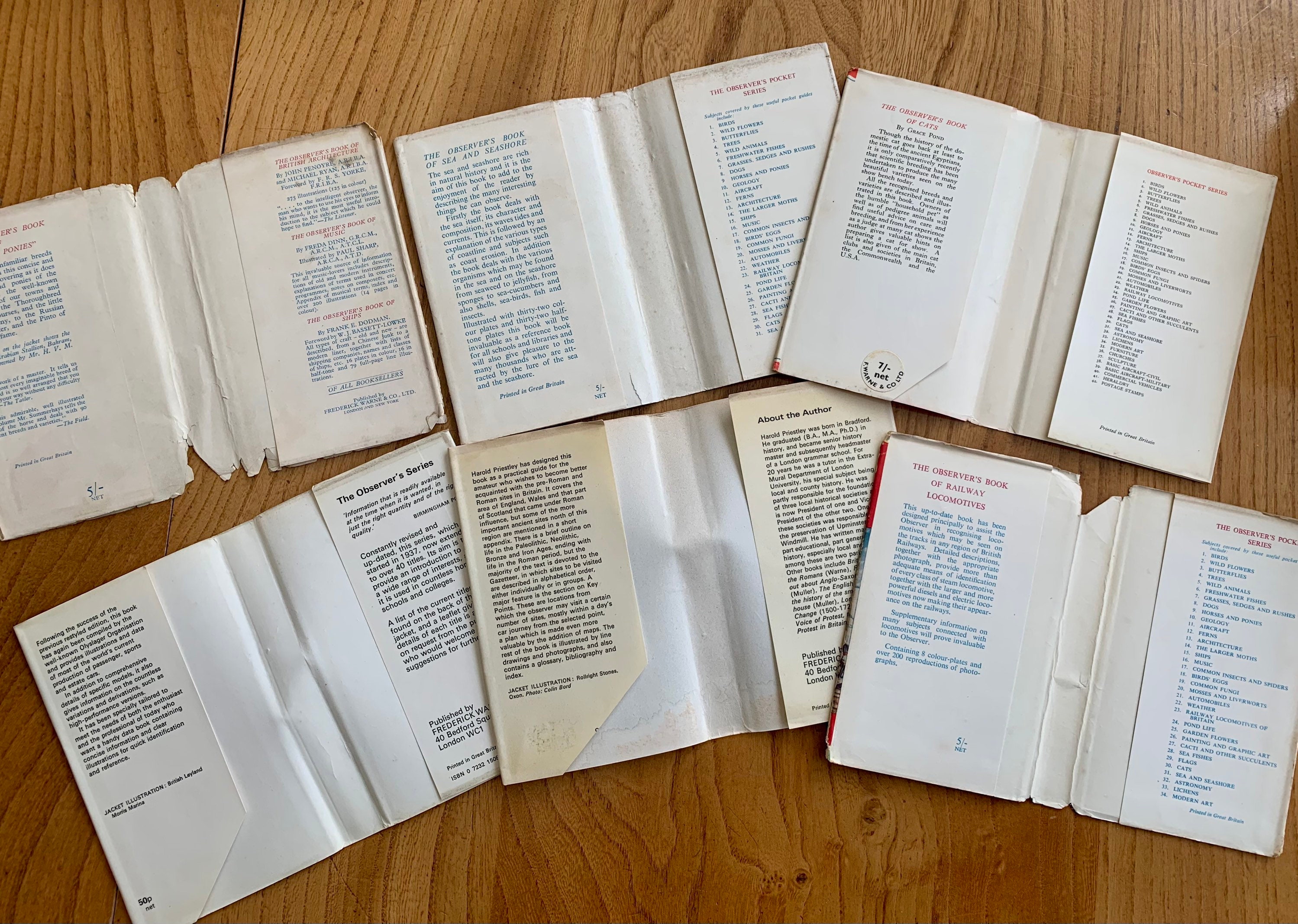 Observer's Books - Various Titles. Published Between the