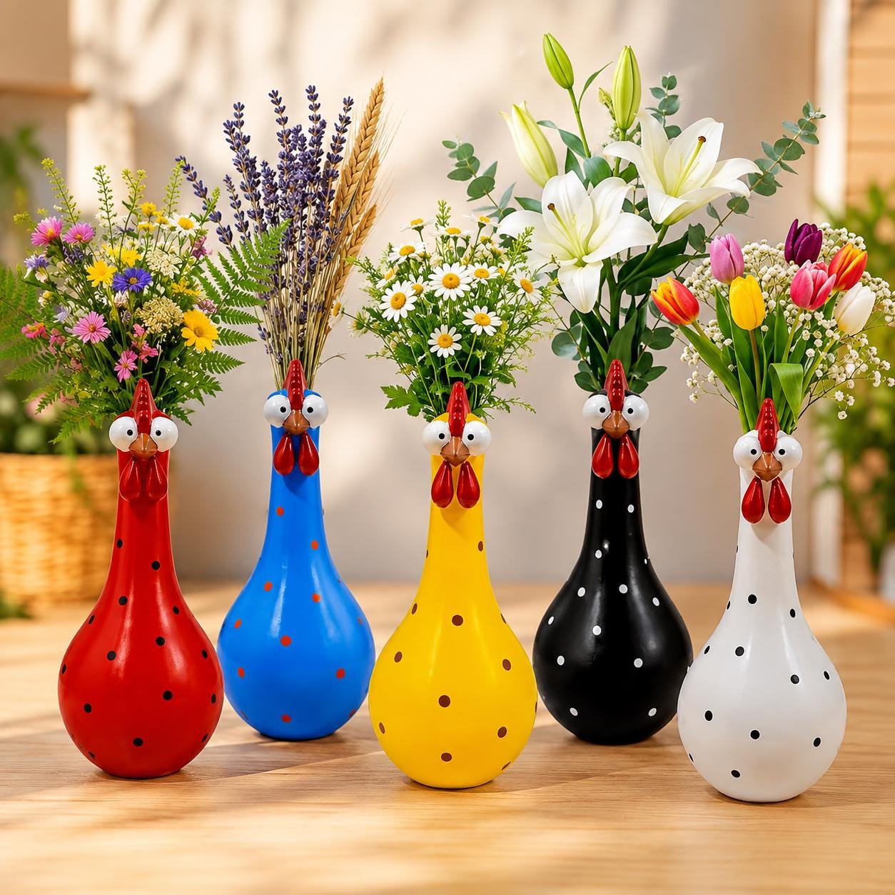 Red Polka Dots Vase - Etsy