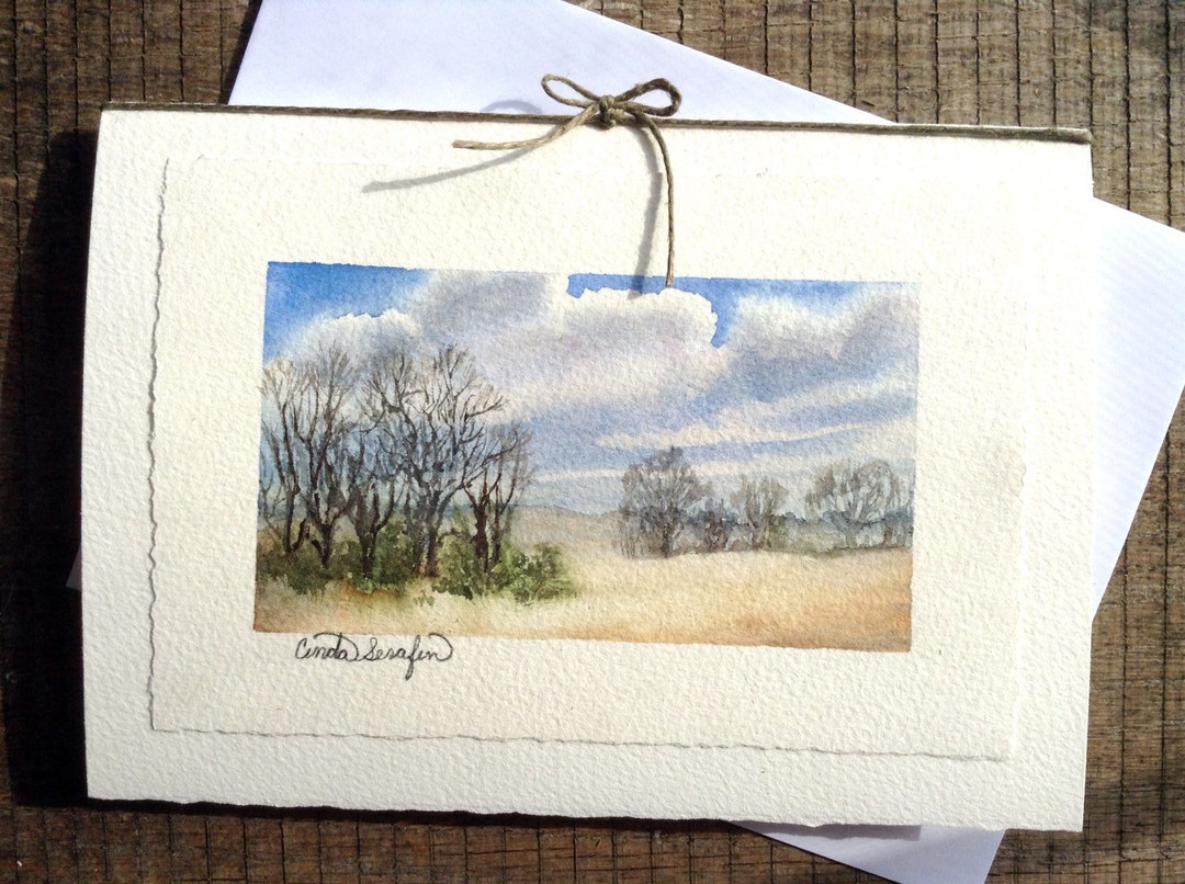 Original Hand Painted Watercolor Greeting Card by Cinda Serafin ...