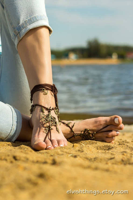 bottomless beach sandals