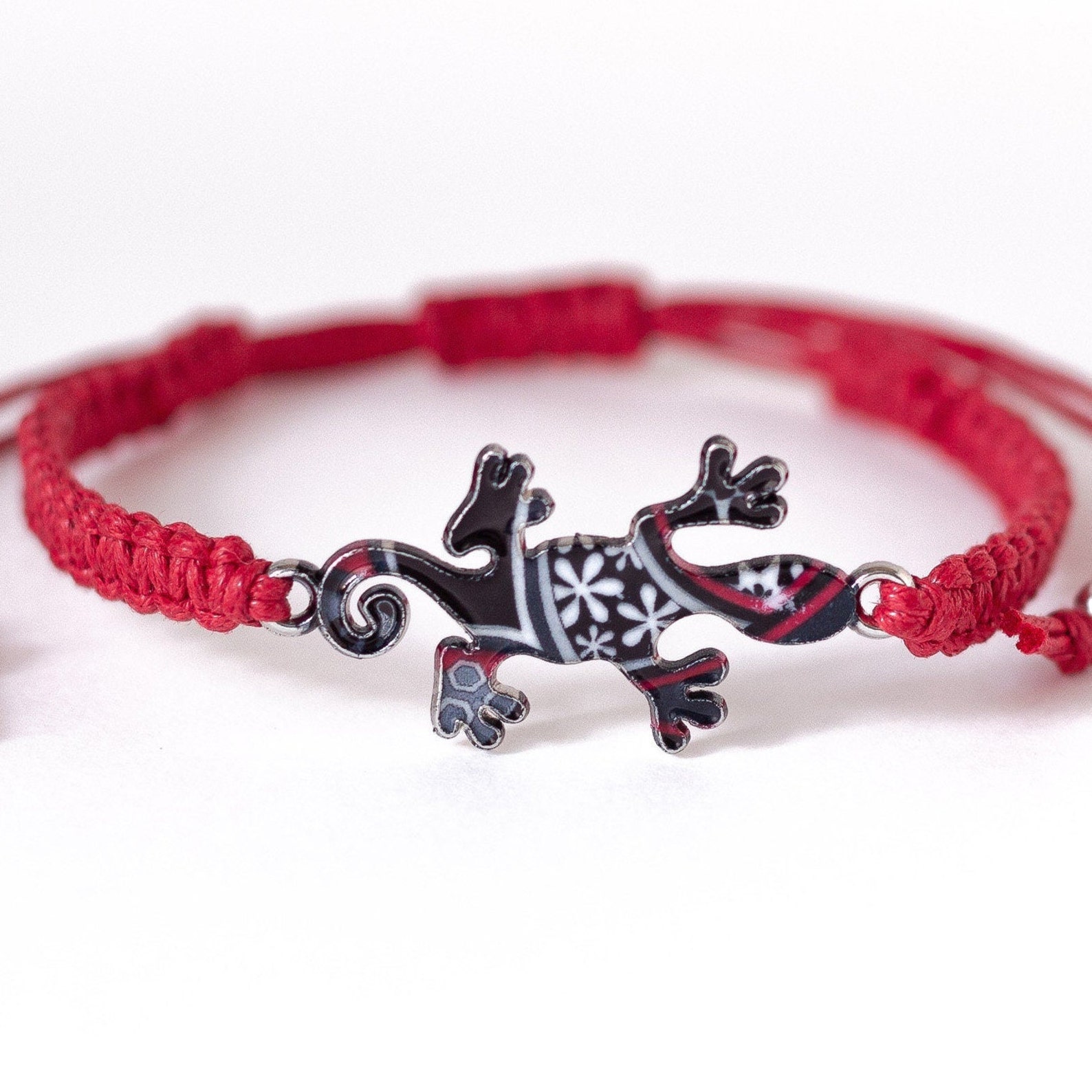 Colorful Lizard Bracelet Gift for Climbers Friendship Bracelet Etsy