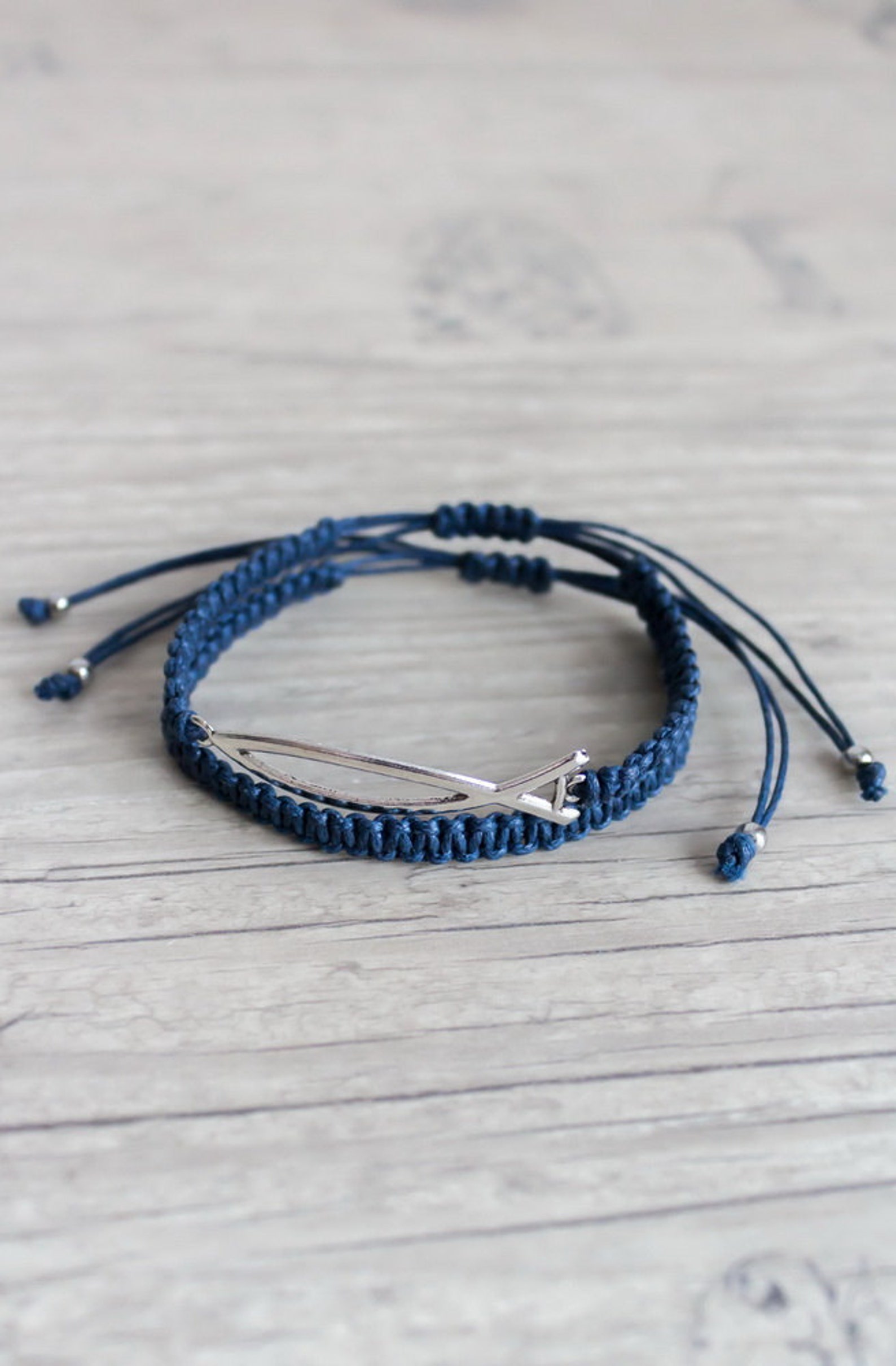 Fish friendship bracelet set Mens bracelet Unisex macrame Etsy