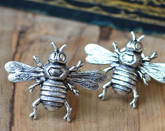 Bee Cufflinks,  Bee Cuff Links, Silver Bee Cufflinks,  Bee Boyfriend Cufflinks, Fathers Cufflinks, Bee Dad Cufflinks