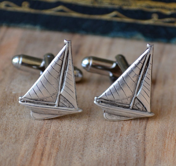 Sailing cheap boat cufflinks