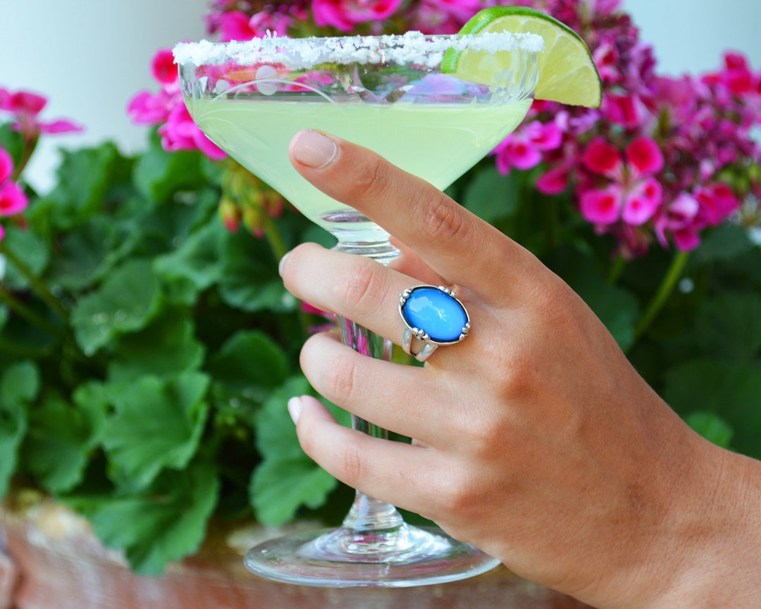 Mood Ring , Sterling Silver Mood Ring, Color Changing Rings, Fleur De