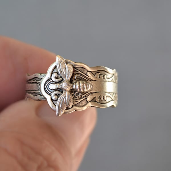 Bee Spoon Ring - Etsy