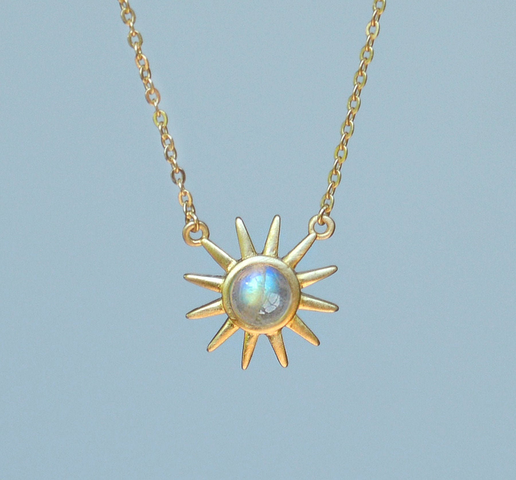 Moonstone on sale sun necklace
