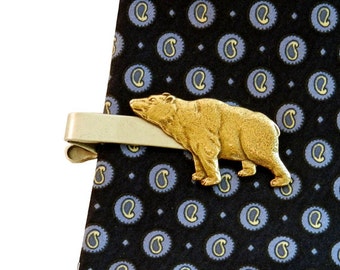 Bear Tie Clip, Fathers day tie bar,   Unique gifts for Dad, Bear gifts, hiking, mountains