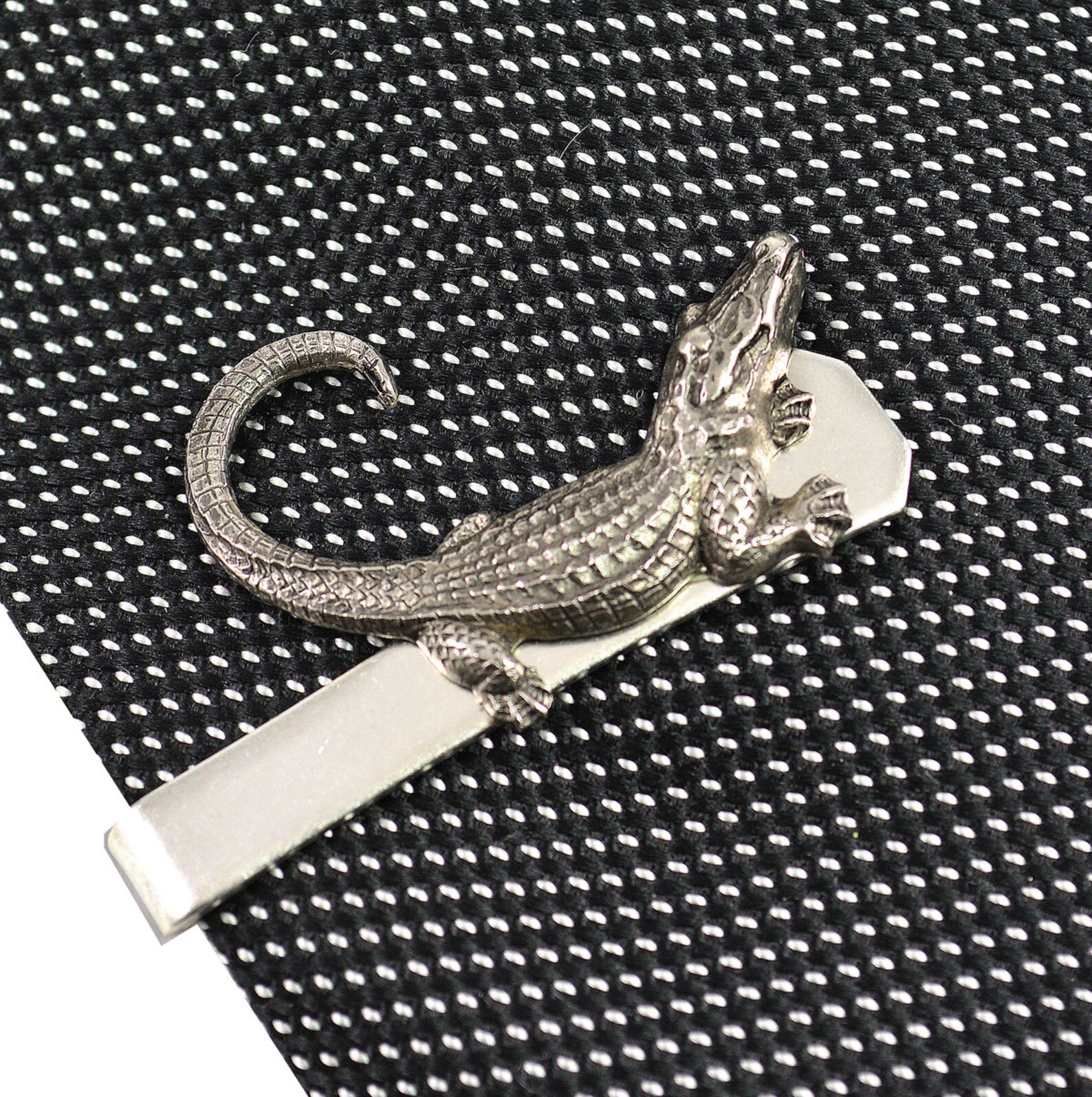 Alligator Tie Clip Alligator Tie Bar Gifts with gator gator Etsy